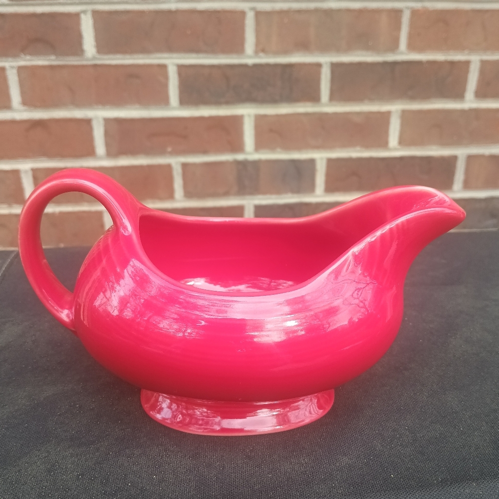 Vintage Red Fiesta Gravy/Sauce Boat